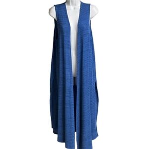 LuLaRoe Blue Joy Vest Size Medium